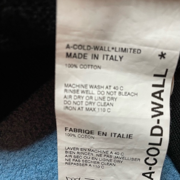 A Cold Wall Men’s Velcropatch Hoodie - Picture 11 of 12